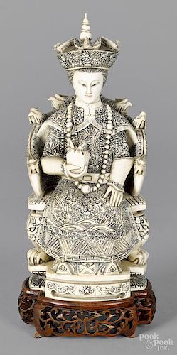 Chinese carved ivory Empress
