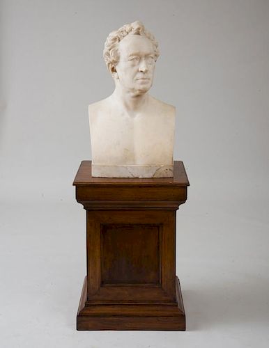 ATTRIBUTED TO OR AFTER THOMAS BALL (1819-1911): BUST OF EDWARD EVERETT