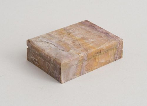 GILT-METAL-MOUNTED DERBYSHIRE SPAR BOX