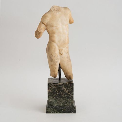 ROMAN CARVED TORSO OF AN ATHLETE
