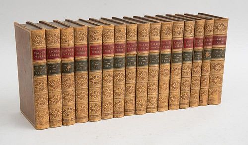 BASIL MONTAGU, THE WORKS OF FRANCIS BACON, 16 VOLUMES