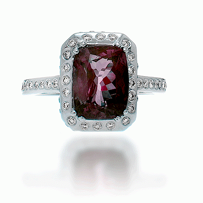 GIA certified, Alexandrite and diamond ring.