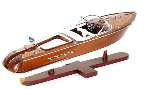 Very Fine Wooden Chris Craft Model Boat.