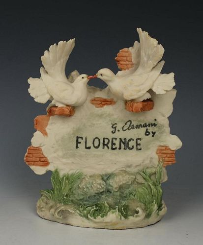 Giuseppe Armani Figurine "Florence Plaque with Doves"