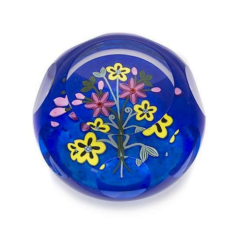 * Perthshire Paperweights, Scotland, a bouquet paperweight