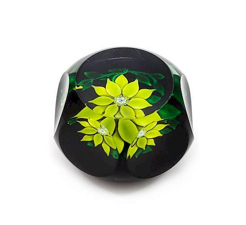 * Saint-Louis, France, a clematis paperweight, 1970