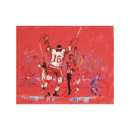 LeRoy Neiman "Red Goal 1973" Artists Proof Serigraph