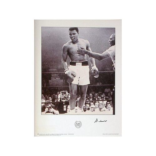 Muhammad Ali Signed Olympic Poster