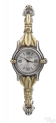 18K yellow gold Lagos Caviar Arcadian Tulip watch