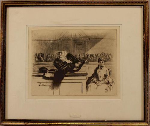Honore Daumier (1808 - 1879) Etching