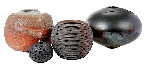 Four Contemporary Ceramic Vessels