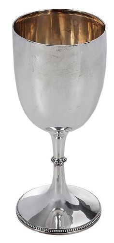 English Silver Goblet Form Trophy Blank