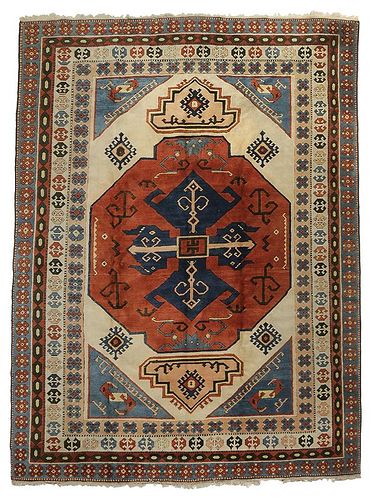 Ivory Field Turkish Carpet