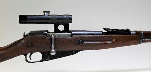 WWII Russian Mosin M1891/30 Sniper Rifle w/ Scope