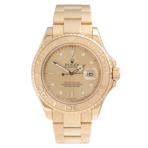 Rolex 18 Karat Yellow Gold Oyster Perpetual Date Yacht Master 40 Ca. 2001
