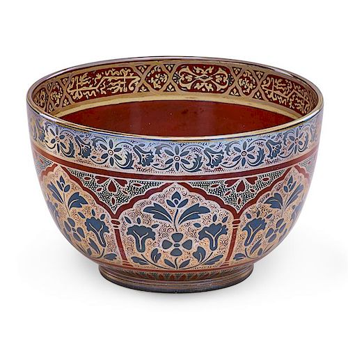 ZSOLNAY Bowl with stylized design