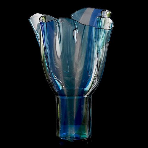 TIMO SARPANEVA; VENINI Large glass vase