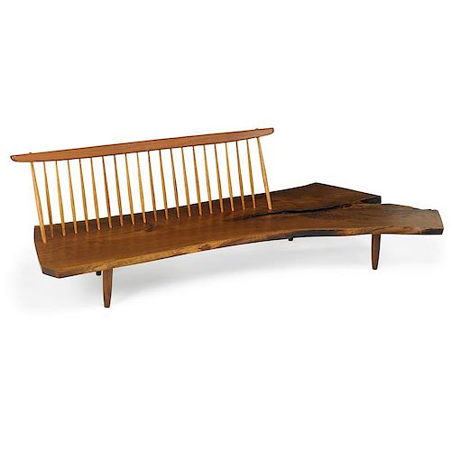 GEORGE NAKASHIMA Exceptional Conoid bench