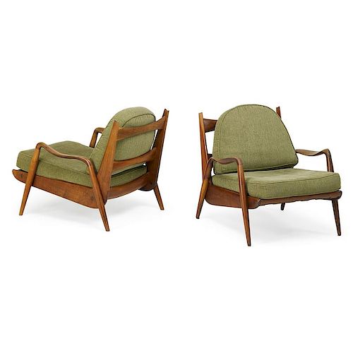 PHIL POWELL Pair of New Hope lounge chairs