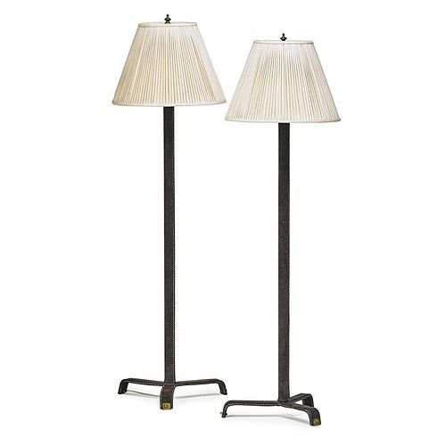 JACQUES ADNET (Attr.) Pair of floor lamps