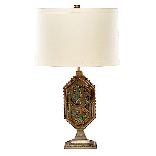 OSCAR BACH Art Deco table lamp