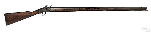 Full stock flintlock smoothbore rifle