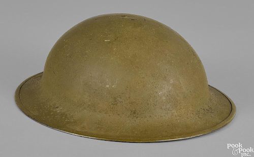 WWI Doughboy Army helmet with liner and chinstrap