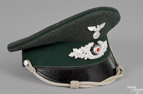 German Third Reich forestry officer's visor