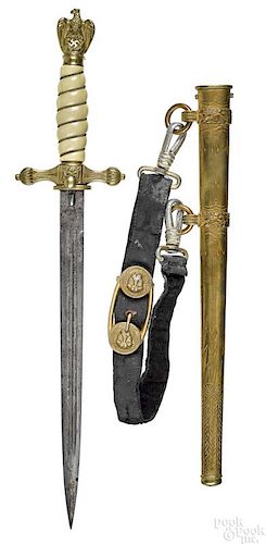 German Kriegsmarine dress daggar and scabbard