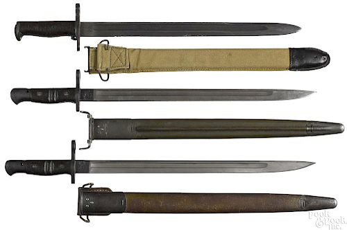 Three US bayonets