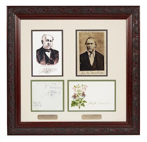 John Sutter and James W. Marshall Autographs