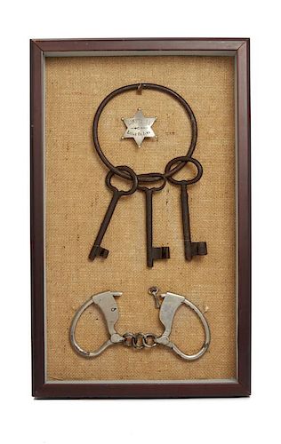 Iowa Constable Handcuffs and Keys