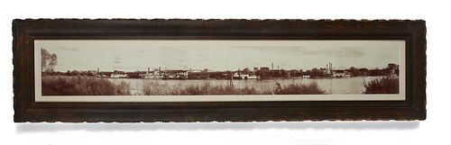 Pre- 1911 Panoramic Photograph of Sacramento Waterfront