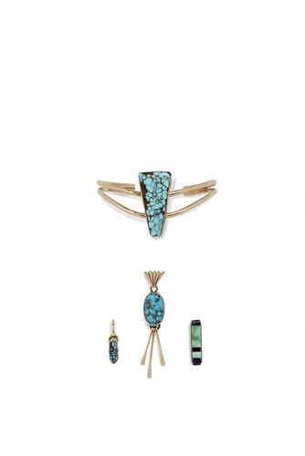 Victor Gabriel 14K Gold & Silver Turquoise Jewelry