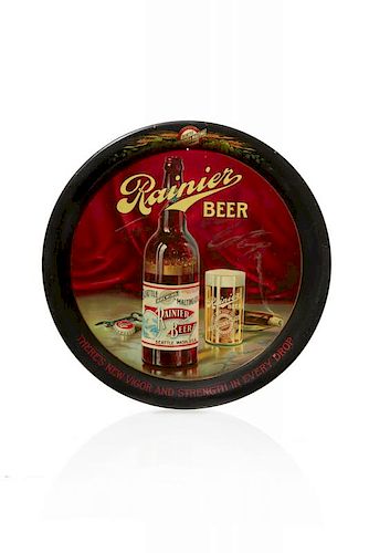 Rainier Tin Beer Tray