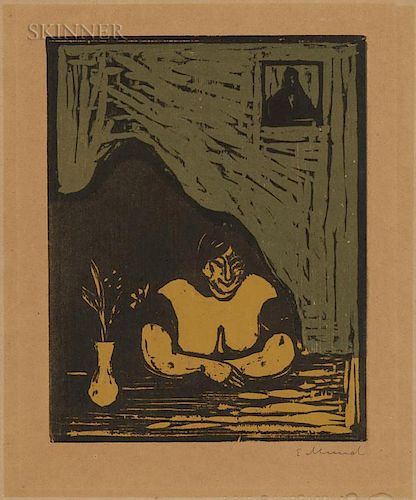 Edvard Munch (Norwegian, 1863-1944)  Den tykke horen (The Fat Whore)