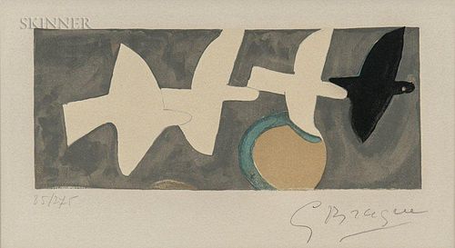 After Georges Braque (French, 1882-1963)  Quatre oiseaux