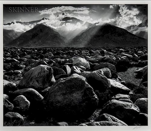 Ansel Adams (American, 1902-1984)  Mount Williamson, Sierra Nevada from Manzanar, California