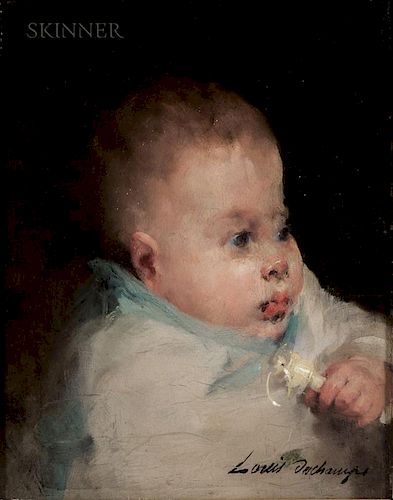 Louis Henri Deschamps (French, 1846-1902)  Portrait of a Child