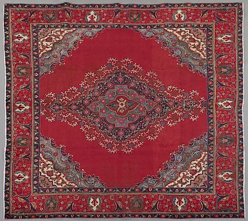 Tabriz Carpet, 9' 7 x 9' 7.