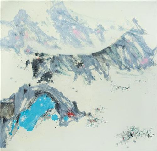 Hu Chi-Chung, (Chinese, 1927-2012), Mountain Ranges (Painting 7211), 1972