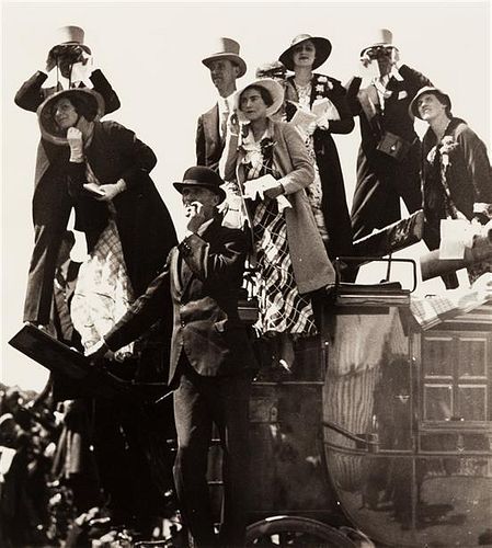 Bill Brandt, (British, 1904-1983), Coach Party, Royal Hunt Cup Day, Ascot, 1933