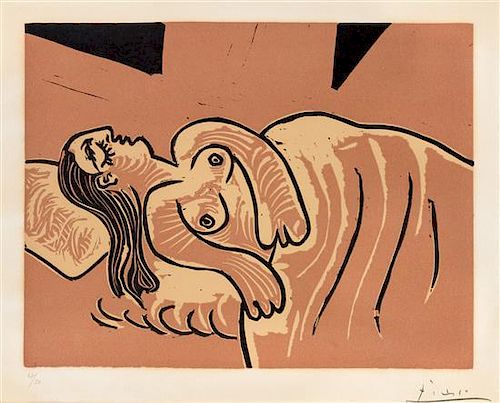Pablo Picasso, (Spanish, 1881-1973), Femme endormie, 1962
