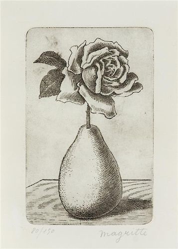 Rene Magritte, (Belgian, 1898-1967), Poire et Rose