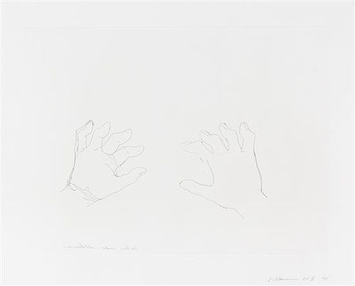 Bruce Nauman, (American, b. 1941), Holding Hands All Thumbs, 1998