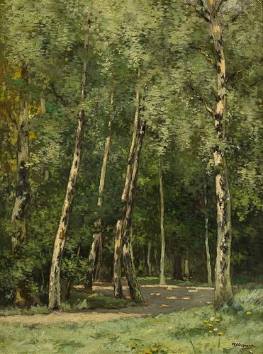 * William Clusmann, (American, 1859-1927), Sunny Forest