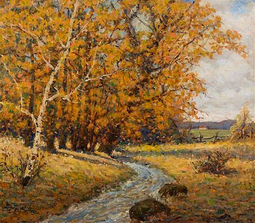* Royal Hill Milleson, (American, 1849-1935), The Racing Brook