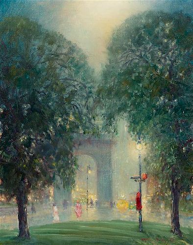 Johann Berthelsen, (American, 1883-1972), Washington Square Arch