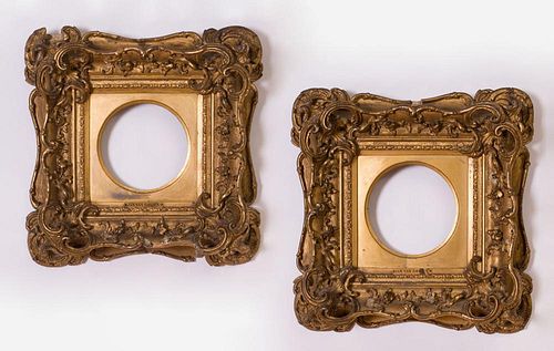 PAIR OF BAROQUE STYLE GILTWOOD FRAMES