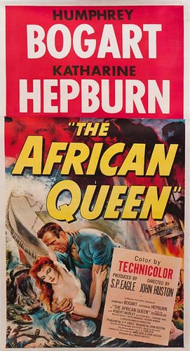 THEATRICAL POSTER FOR 'THE AFRICAN QUEEN'